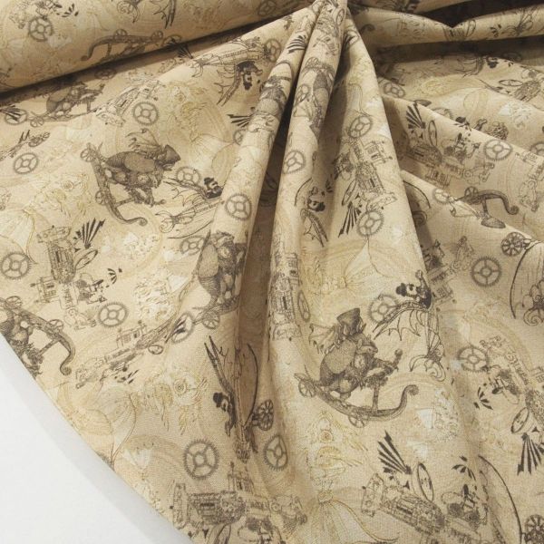 Baumwolle Steampunk Gürteltier Vehicle - Fantasy & Fiction 27552 toile