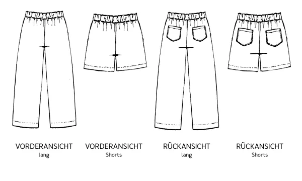 Schnittmuster HERR TIM • Pyjamahose in 2 Längen für Herren von Studio Schnittreif • Gr. XS-XXL