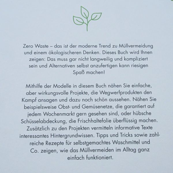 Das Zero Waste Nähbuch - mit 18 einfachen Nähprojekten