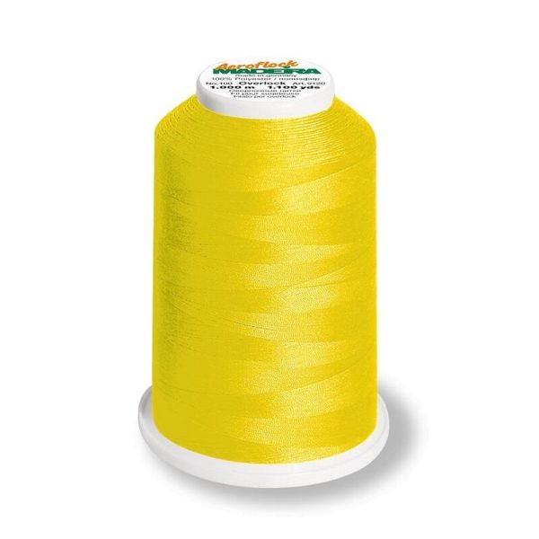 Aeroflock 100 gelb - 1000m Bauschgarn von Madeira - Overlock Garn