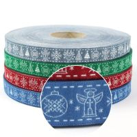 Webband Nordische Weihnachen blau – 1,5cm breit von Blaubeerstern doubleface Webband Nordische Weihnachen blau – 1,5cm breit von Blaubeerstern doubleface