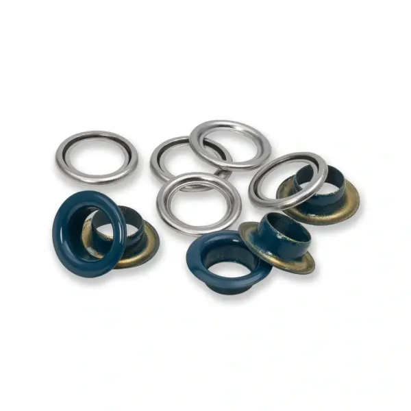 20 Ösen mit Scheiben 11mm navy blau - für das Prym Vario Creative Tool