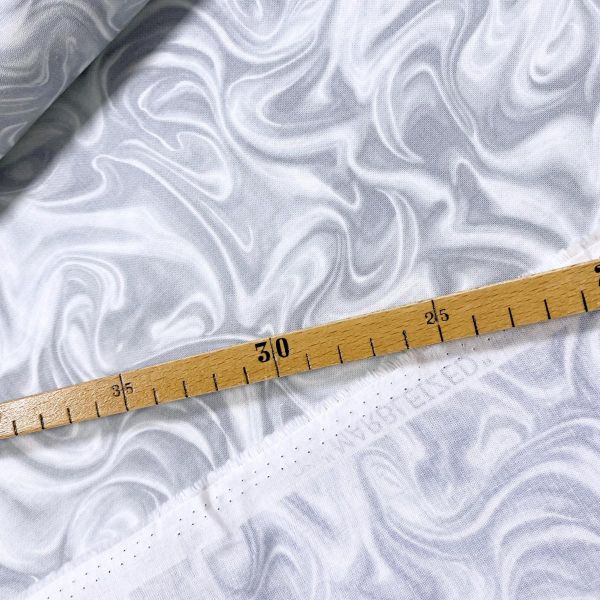 Baumwolle Marmor hellgrau - Serie Marbleized by Greta Lynn