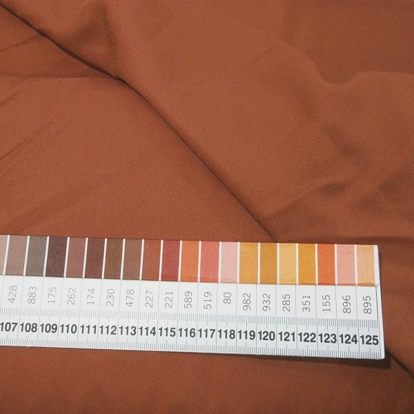 Viskose Twill uni rost rotbraun – Mind the Maker solid sienna