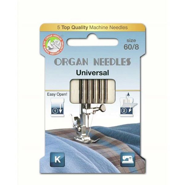 ORGAN ECO Nähmaschinen Nadeln – Universal 60/8 – für die meisten Stoffe