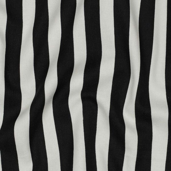 Dekostoff Baumwollcanvas abstrakte Streifen schwarz weiß • Canvas Webware 100% Baumwolle