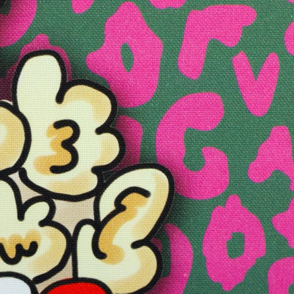 DIY Nähset Cherry Picking Bag Popcorn und Tiger - Beutel Tasche Panel 95x140cm