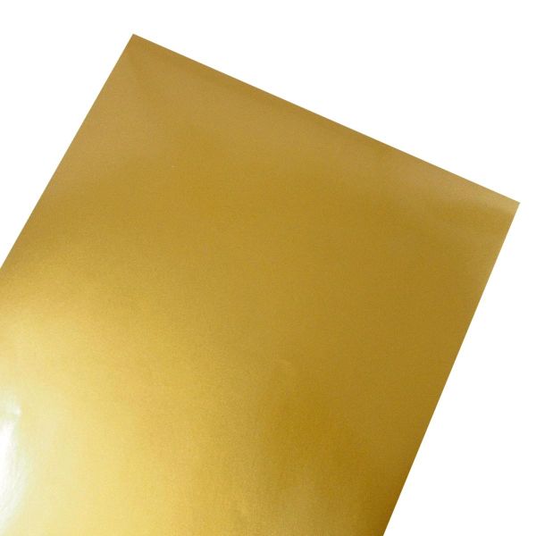 Vinylfolie gold A4 - Plotterfolie von Plottermarie für innen und außen 75µ Folie