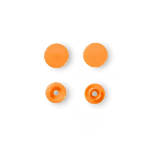 30 Prym Color Snaps – ORange Druckknöpfe (Ø 12,4 mm) für Kleidung & Accessoires