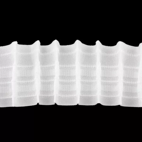 Gardinenband 60 mm mit Universalfalten weiß für eine gleichmäßige Raffung