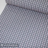 Vorschau: Leichter Blusen und Kleiderstoff RETRO DREIECKE grau rosa – Viscose Druck Vorschau: Leichter Blusen und Kleiderstoff RETRO DREIECKE grau rosa – Viscose Druck