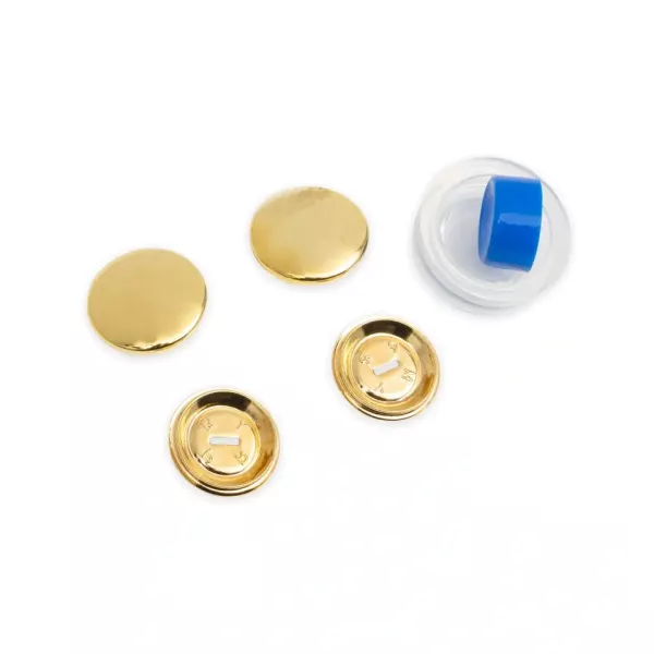 4 überziehbare Knöpfe 23mm mit Werkzeug von Prym - Knöpfe selbst beziehen