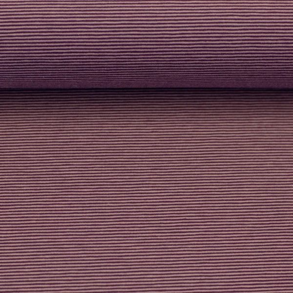 Jersey Bella mit feinen Streifen beere – Baumwolljersey von Swafing