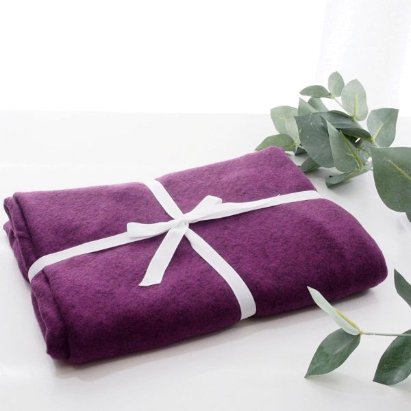 Stoffzuschnitt Maxi Dreiecktuch Kuschelstrick berry • Maxituch Poncho Stricktuch