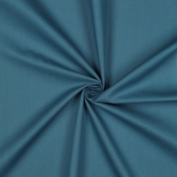 Baumwollstoff uni blau - Baumwolle Popeline – Cotton Poplin blue