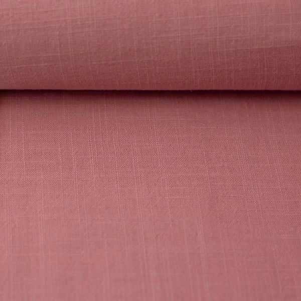 Double Slub Musselin altrosa – Double Gauze Sorea aus Baumwolle
