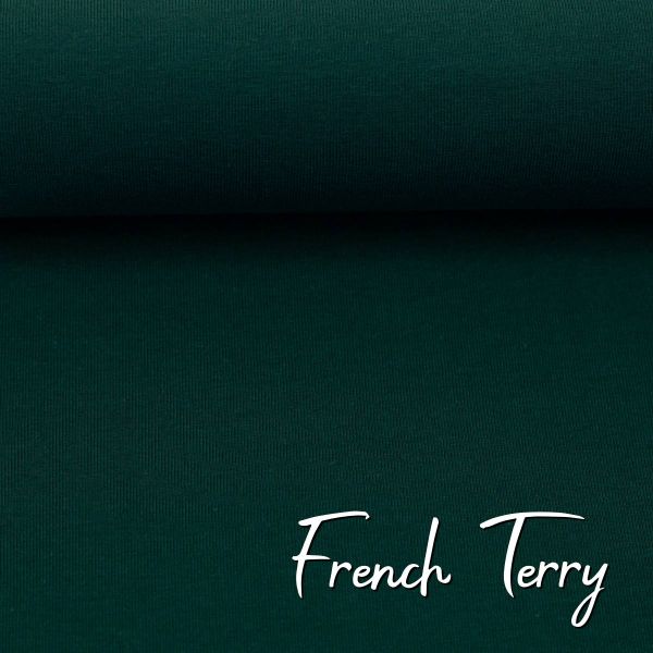 Sweat uni tannengrün - French Terry MAIKE von Swafing