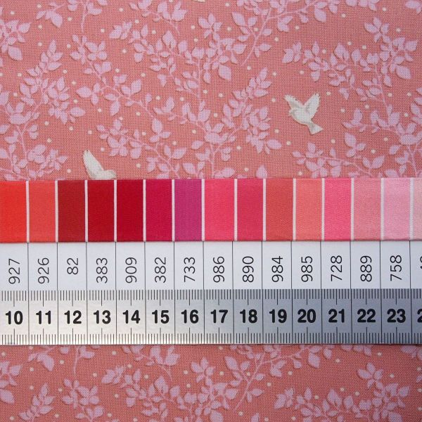 Kleine Vögelchen Blätter rose pink - Birdie Rosehip - Tilda Maple Farm