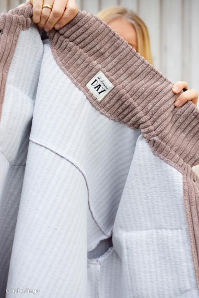 Samtcord uni altrosa – robuster Breitcordstoff für Möbel & Taschen Wanja von Swafing