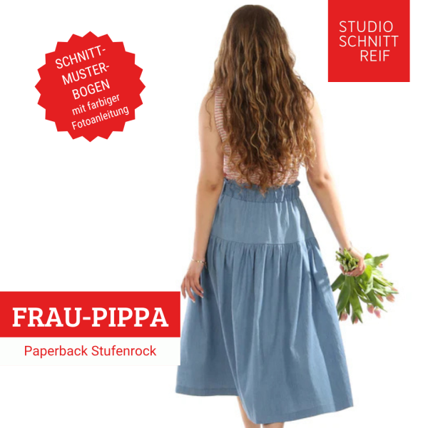 Schnittmuster FRAU PIPPA • Paperback Stufenrock von Studio Schnittreif • Gr. XS-XXL