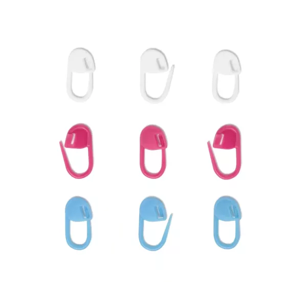 30 Maschenmarkierer bunt von Prym - Maschenmarker Sicherheitsnadeln aus Kunststoff