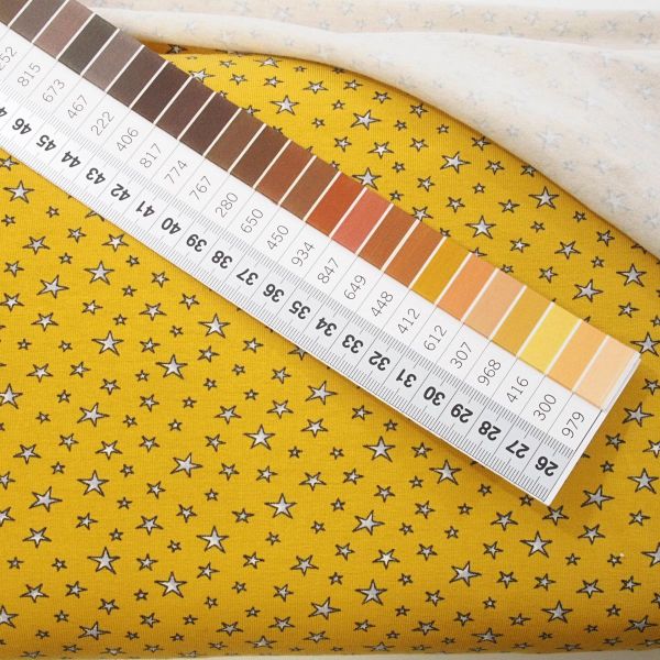 Jersey Sterne senf gelb – Serie Twinkling Stars