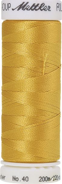 Stickgarn Poly Sheen No. 40 gold gelb - 200m Nähgarn glänzend 0622 Mettler