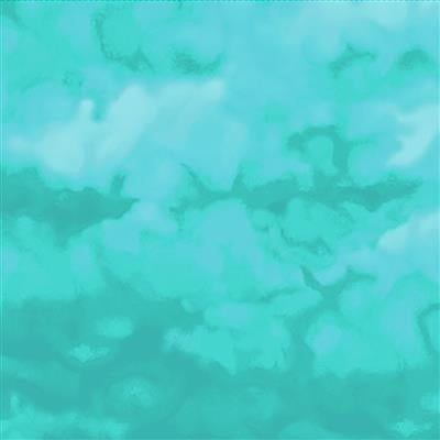 Baumwolle Batik türkis aqua - Serie Misty by Cedar West von Clothwork