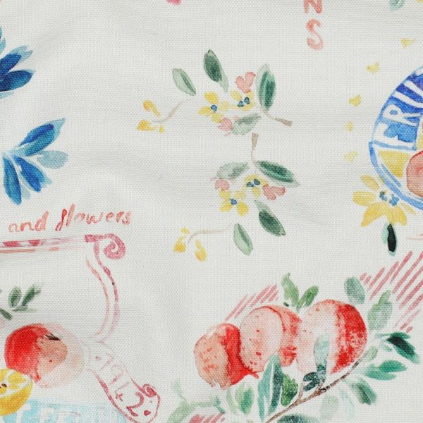 Dekostoff Sommer Früchte Zitronen - Baumwolle Canvas