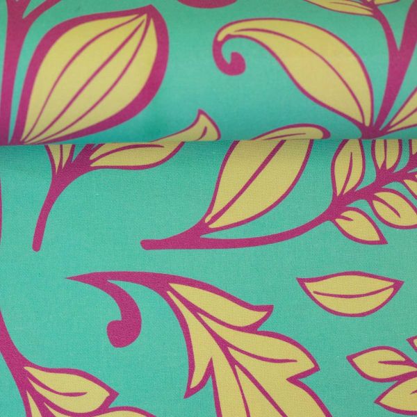 Deko Baumwollstoff Simply Sunshine mint gelb pink von Lillesol & Pelle