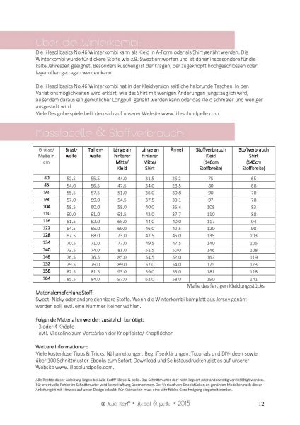 Lillesol basics No.46 Winterkombi Kleid & Shirt