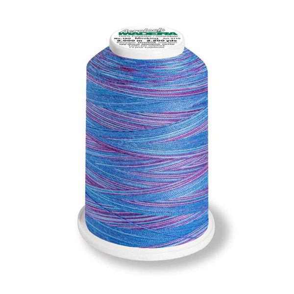 Aerolock 125 Multicolor blue lagoon - 1200m Miniking von Madeira blau lila - Overlock Garn
