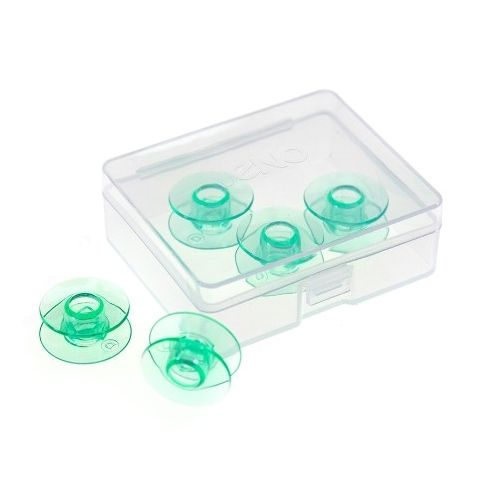 5 Unterfaden Spulen aus Kunststoff für Nähmaschinen mit Horizontalgreifer 21,6mm