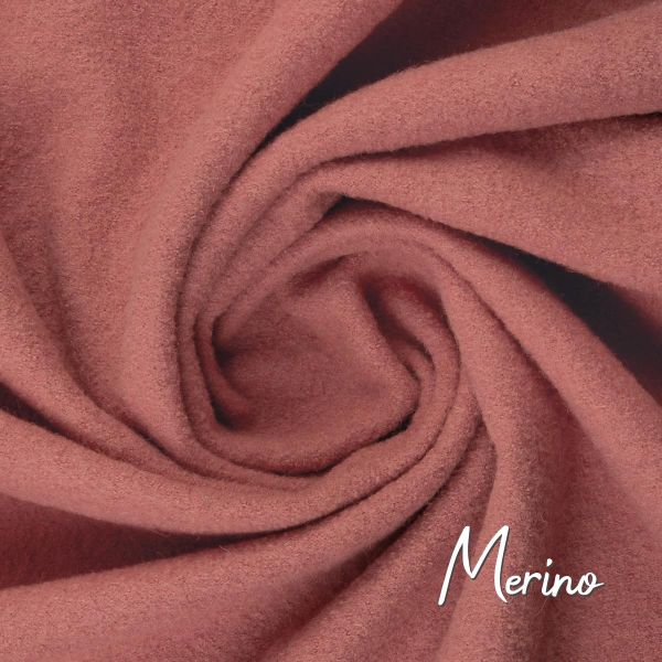 Merino aus 100% Schurwolle - Wollstoff altrosa von Swafing Wollwalk Walkloden