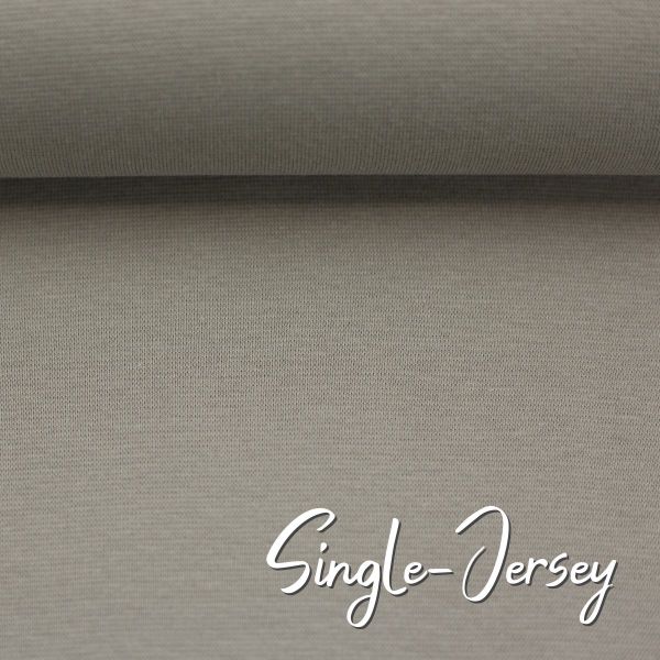 Single Jersey hellbeige taupe - Baumwolljersey VANESSA von Swafing