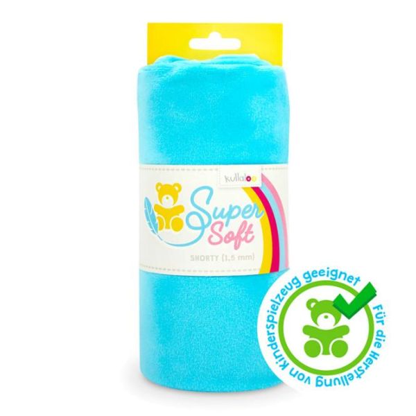 Kullaloo Plüsch SuperSoft Shorty türkis - Silky Minky Kuschel Nicki 100x75cm