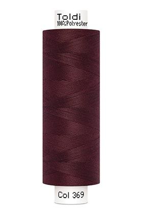 großes Rolle Nähgarn bordaux rotbraun Fb. 369 - 500m Gütermann Allesnäher - Toldi Nähseide