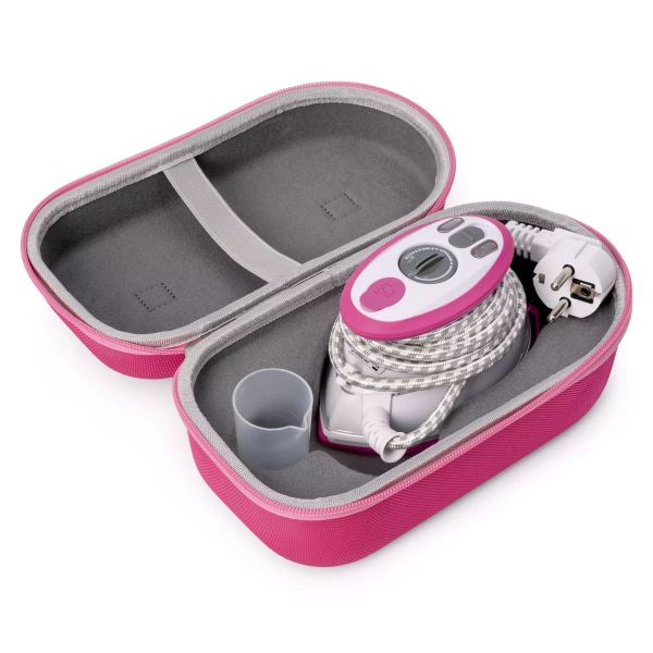 Prym Mini-Dampfbügeleisen Set Pink – Limited Edition mit Case & Silikonablage