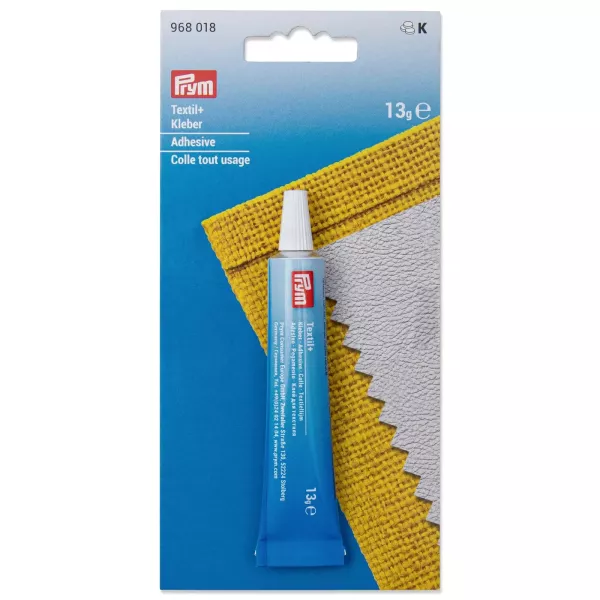 Textilkleber 13g von Prym – Klebstoff für Stoffe, Leder, Gummi, Holz, Metall & PVC