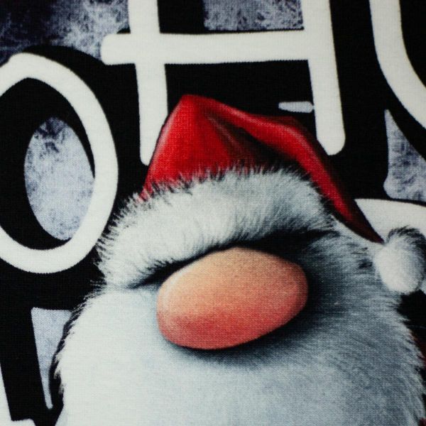 Ho HO HO Santa Snow blau - XMAS VIBES by Thorsten Berger – 85cm Panel French Terry