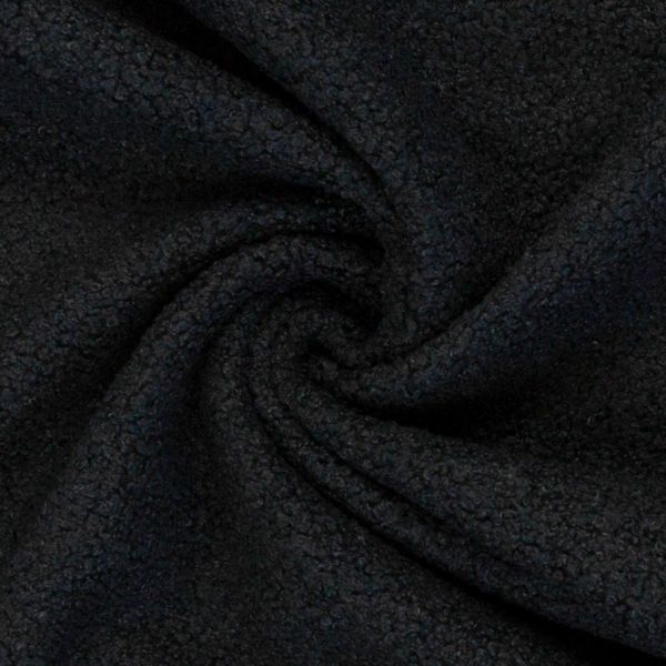 Teddy Bouclé Lämmchen Schaf Fellimintat schwarz - Deko Boucle Kodiak von Swafing