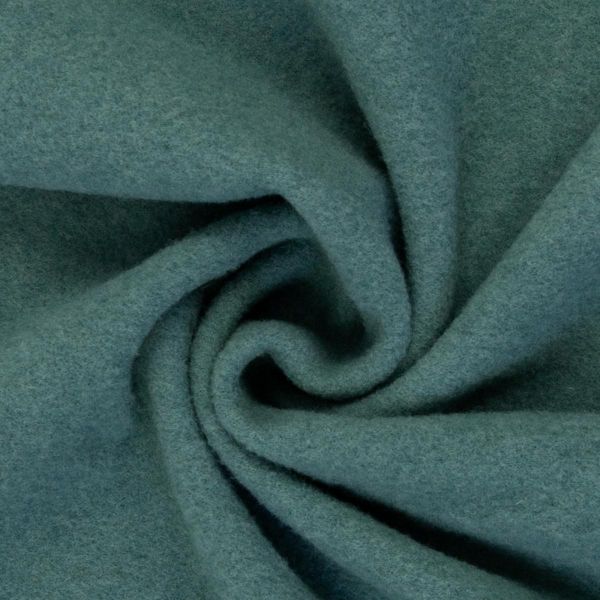 Wollfleece dusty mint aus 100% Schurwolle - hochwertiger Wollstoff Nena von Swafing