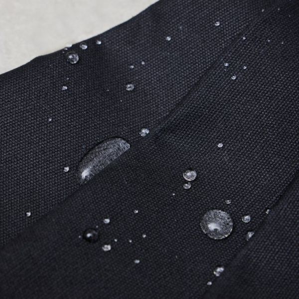 Weighty Waxed Cotton Canvas schwarz - Mind the Maker black kräftige beschichtete Baumwolle für Tasch