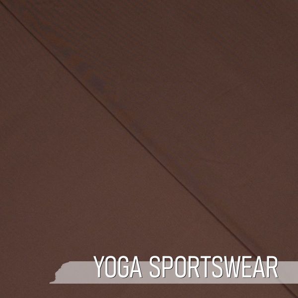 YOGA STRETCH uni braun - Funktionsjersey für Sportbekleidung