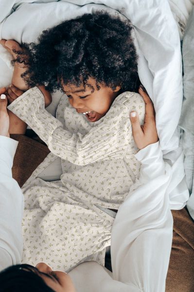 Musselin kleine Zweige natur - Double Gauze Small Leaves