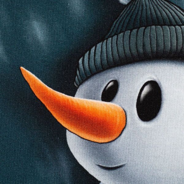 French Terry Think Big Schneemann - Winter Moods by Thorsten Berger - 85cm Panel