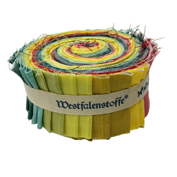 Stoffschnecke mit 20 Streifen aus der Unimelange Serie von Westfalenstoffe