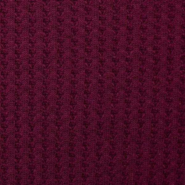 Waffelstrick mit Struktur dunkle beere aus Baumwolle doubleface – Rocko von Swafing HW22/23