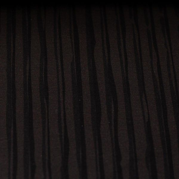 Sweat Streifen dunkelbraun - Go Nuts STRIPE by Thorsten Berger Komibstoff zum Eichhörnchen