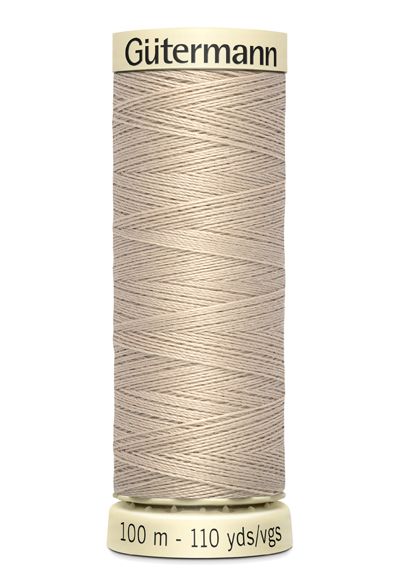 Nähgarn creme beige Fb. 722 - 100m Allesnäher Garn von Gütermann - Nähseide